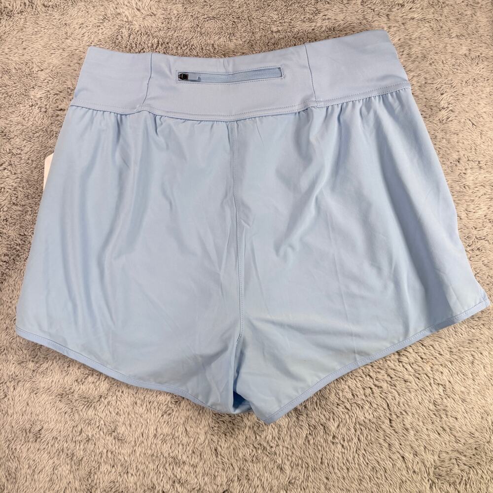 Goat USA Women's Woven Shorts Back Zip Pocket Performance Casual Blue Sz Medium - Picture 2 of 9